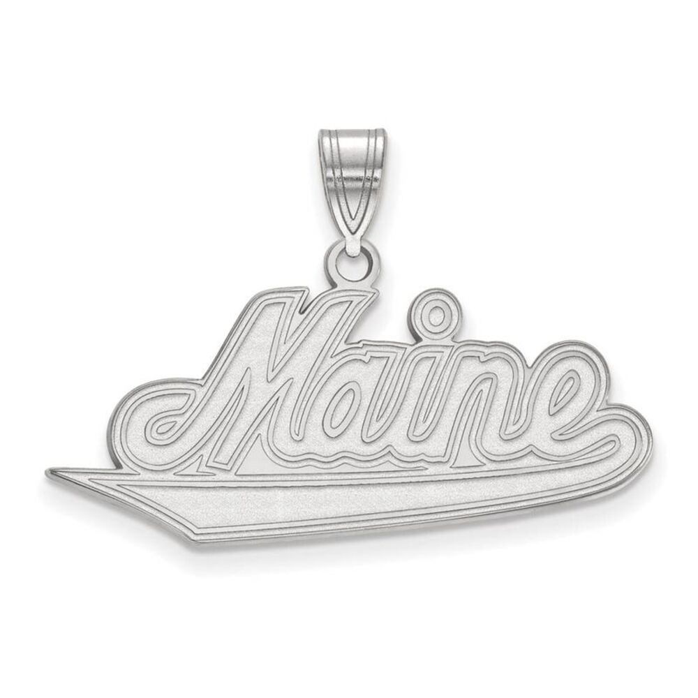 Sterling Silver U. of Maine Large Pendant